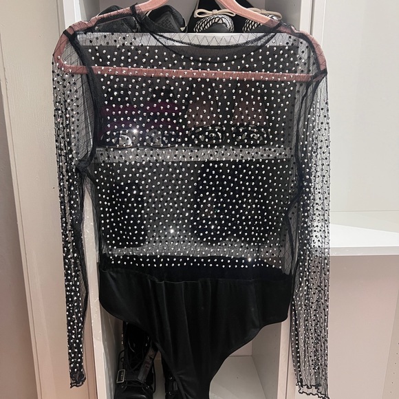 SHEIN Tops - SHEIN Crystal bodysuit